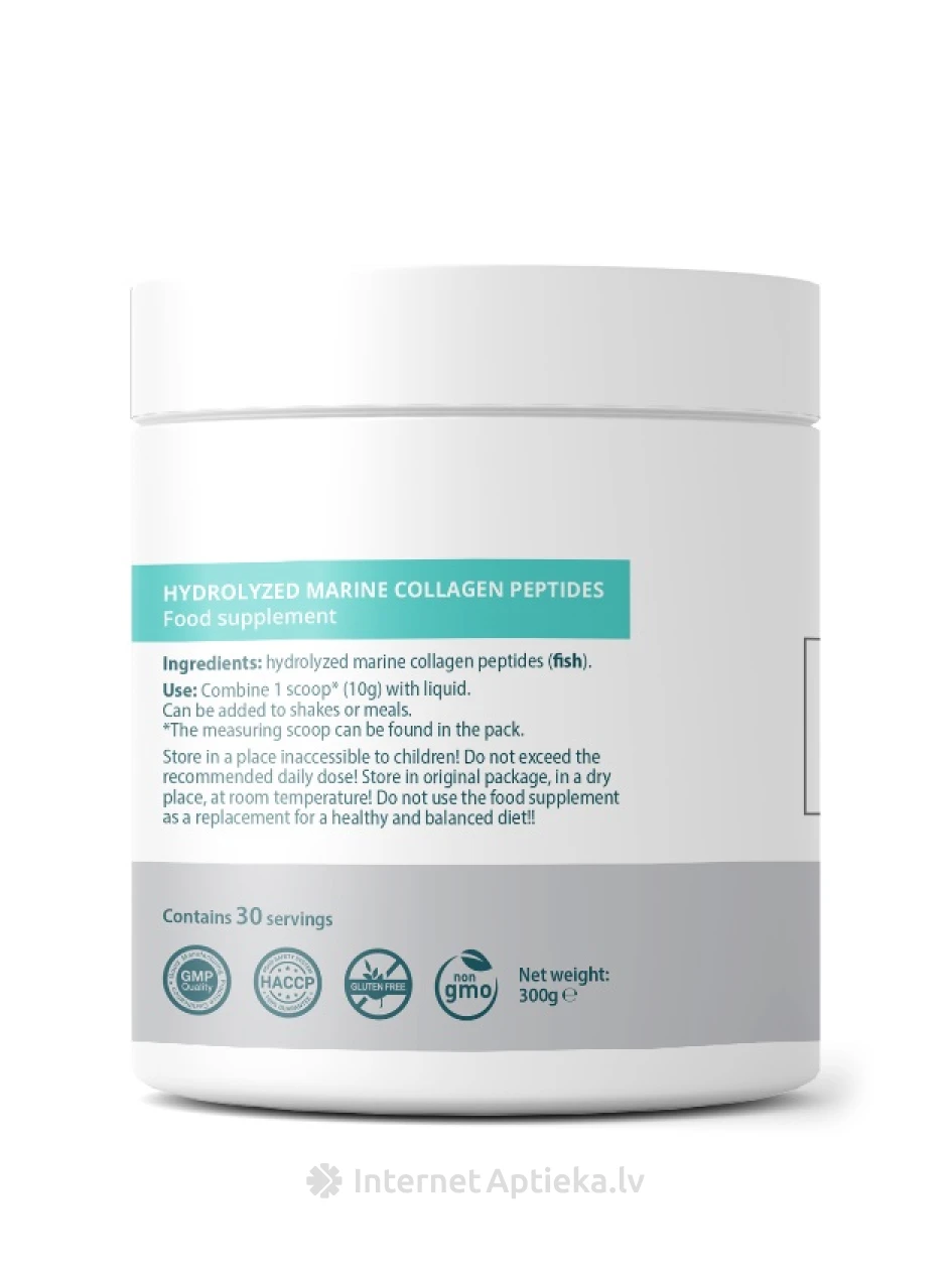Hüdrolüüsitud mere kollageenipeptiidid, 300 g | internetaptieka.lv