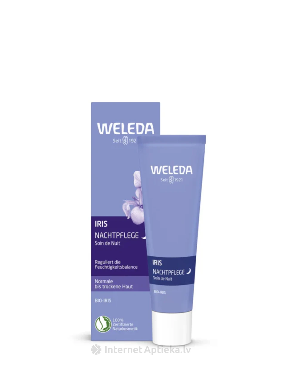 Weleda Iris sejas krēms nakts mitrinošs normālai un sausai ādai, 30 ml | internetaptieka.lv