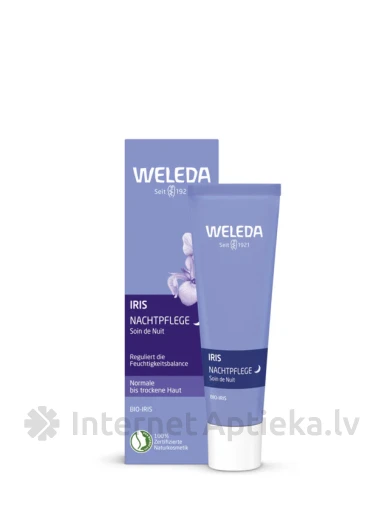 Weleda Iris sejas krēms nakts mitrinošs normālai un sausai ādai, 30 ml | internetaptieka.lv