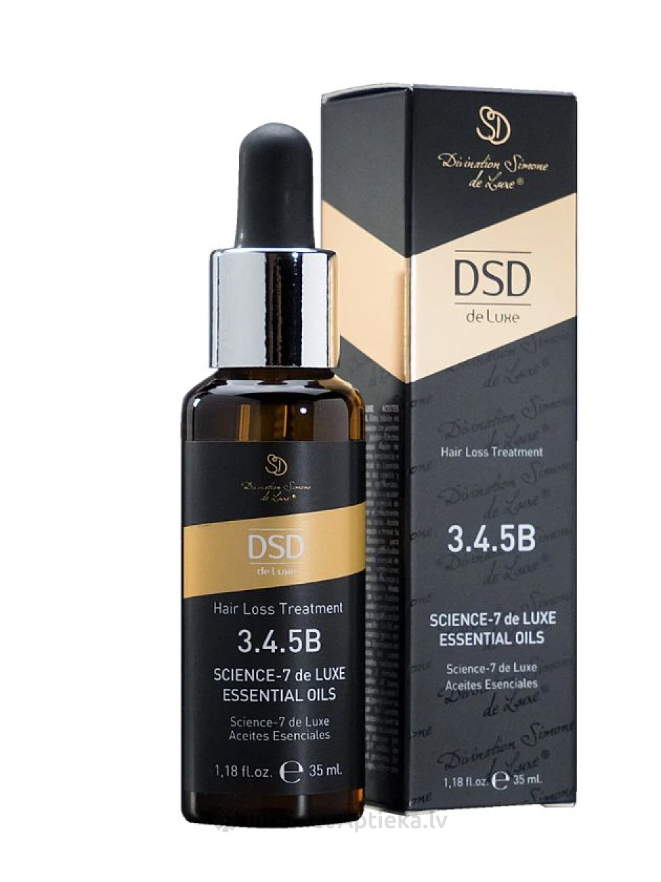 3.4.5B DSD De Luxe Science-7 Essential Oils эфирные масла для роста волос, 35 мл | internetaptieka.lv