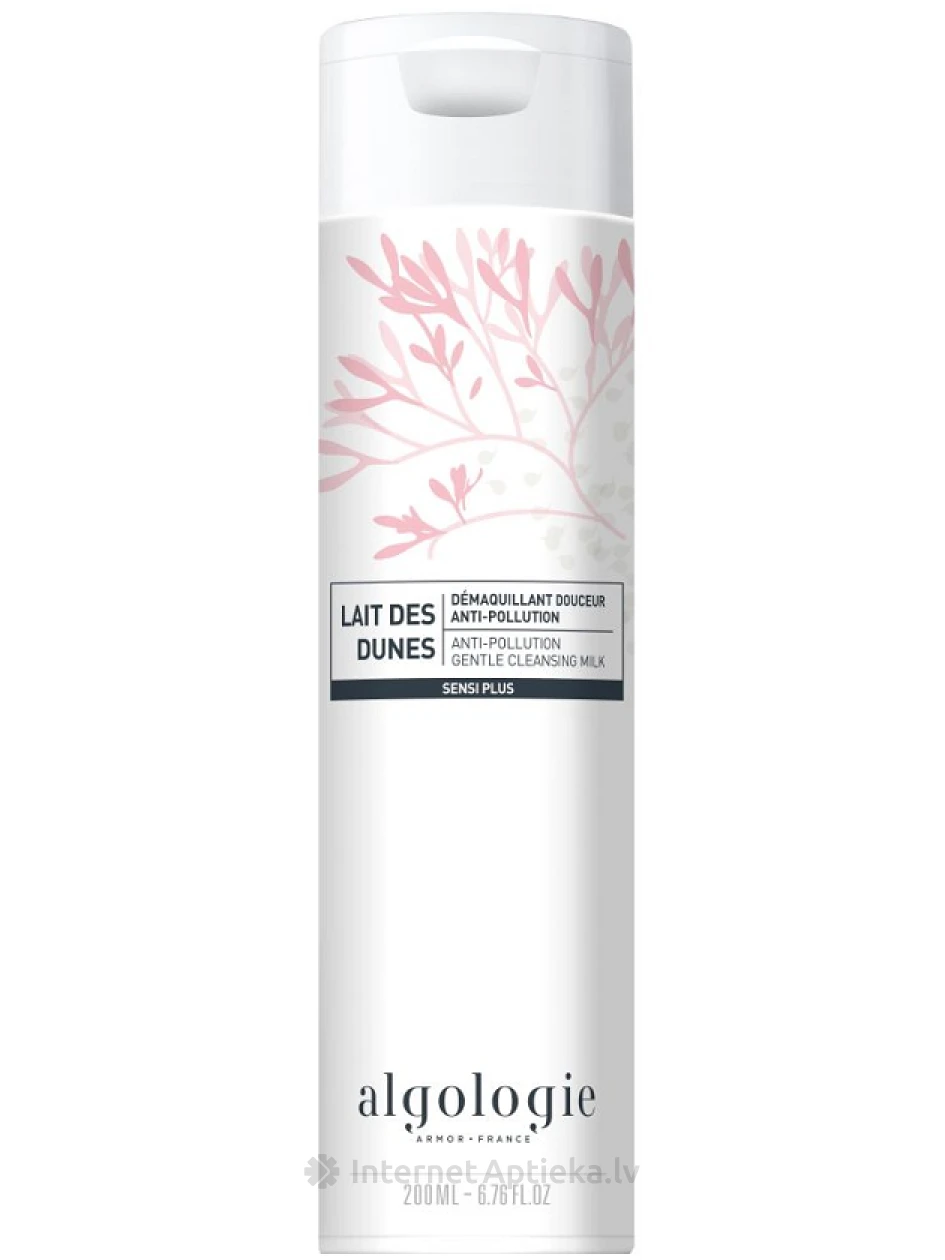 ALGOLOGIE SENSI PLUS Anti-Pollution Gentle очищающее молочко, 200 мл | internetaptieka.lv