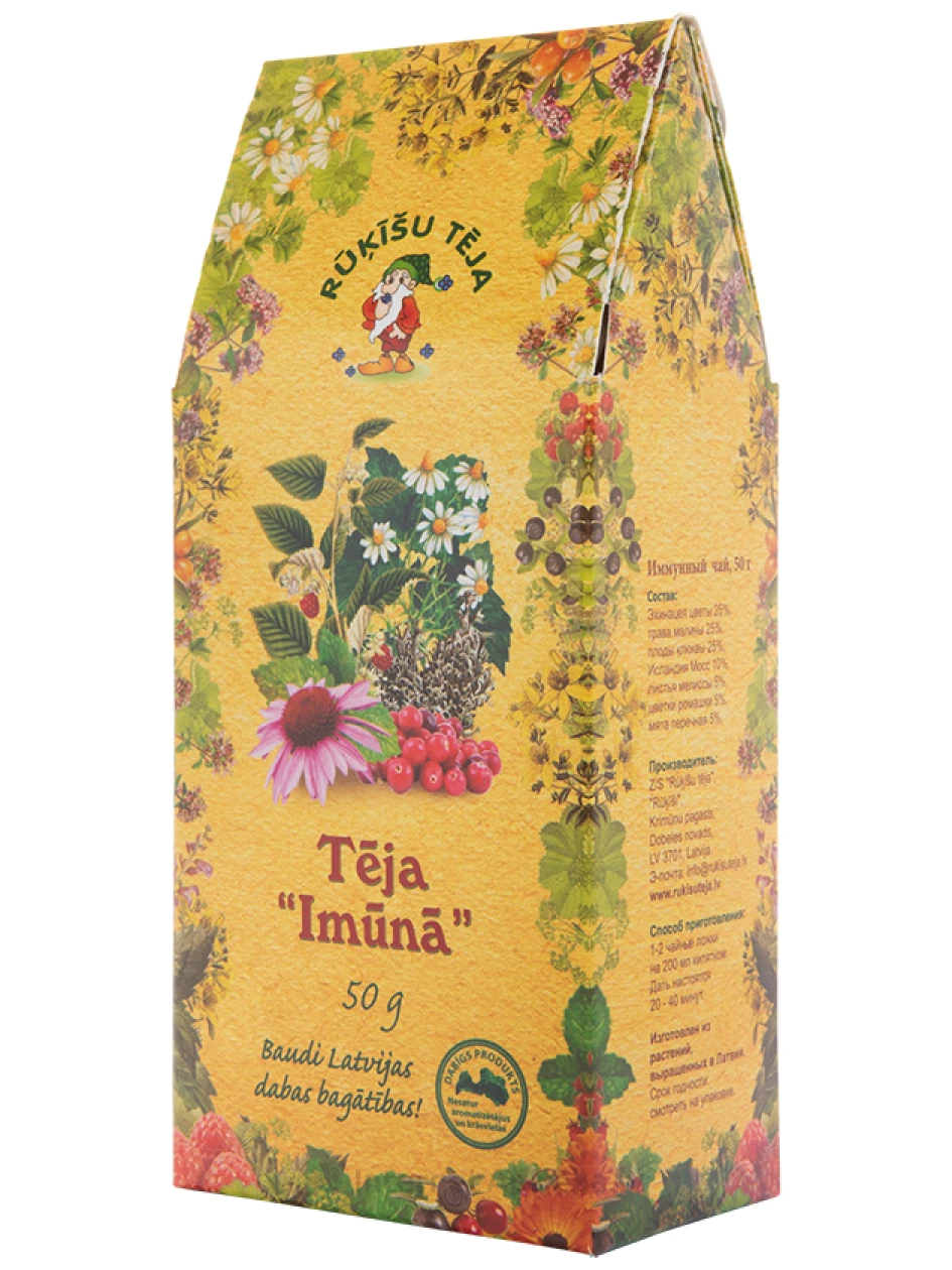 Чай Иммунитета Rūķīšu Tēja, 50 г | internetaptieka.lv
