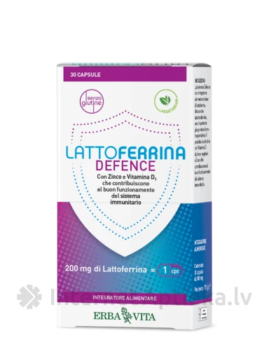 ERBA VITA, LATTOFERRINA DEFENCE, 30 капсул | internetaptieka.lv