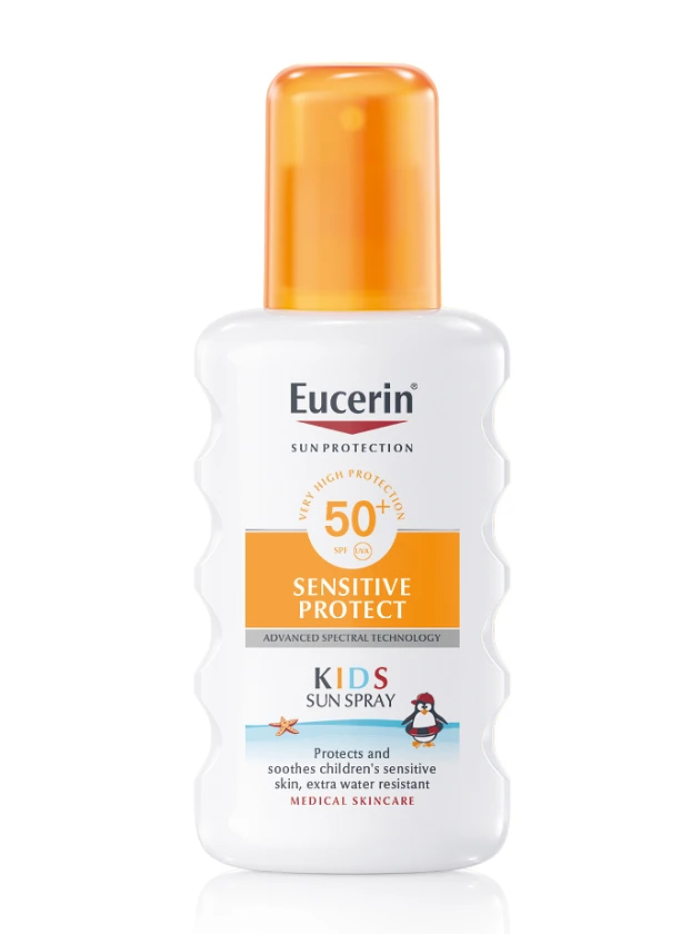 EUCERIN sauļošanās aerosols bērniem SENSITIVE PROTECT, SPF 50+, 200 ml