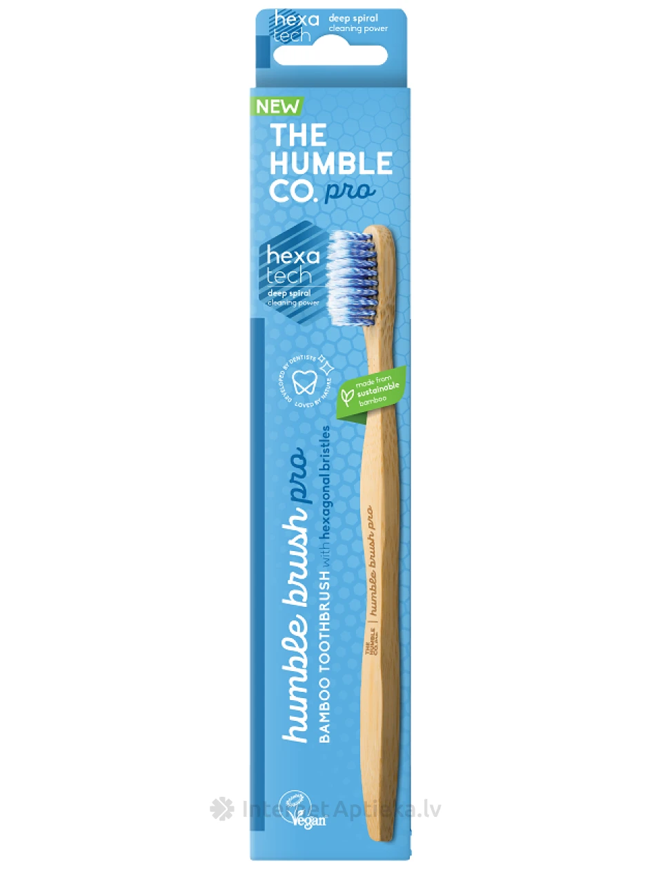 HUMBLE PRO LINE Зубная щетка со спиральной щетиной, синяя | internetaptieka.lv
