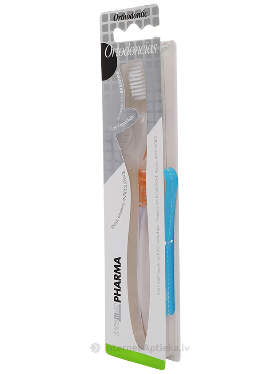 Foramen Pharma ортодонтическая зубная щетка, 1 шт. | internetaptieka.lv