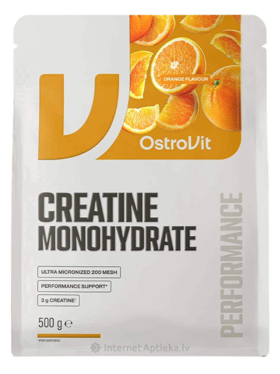 OstroVit Creatine Monohydrate (orange, sport blue) порошок, 500 г | internetaptieka.lv