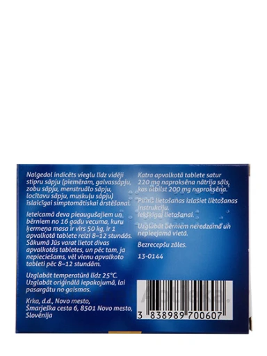Nalgedol 220 mg, 10 tabletes | internetaptieka.lv
