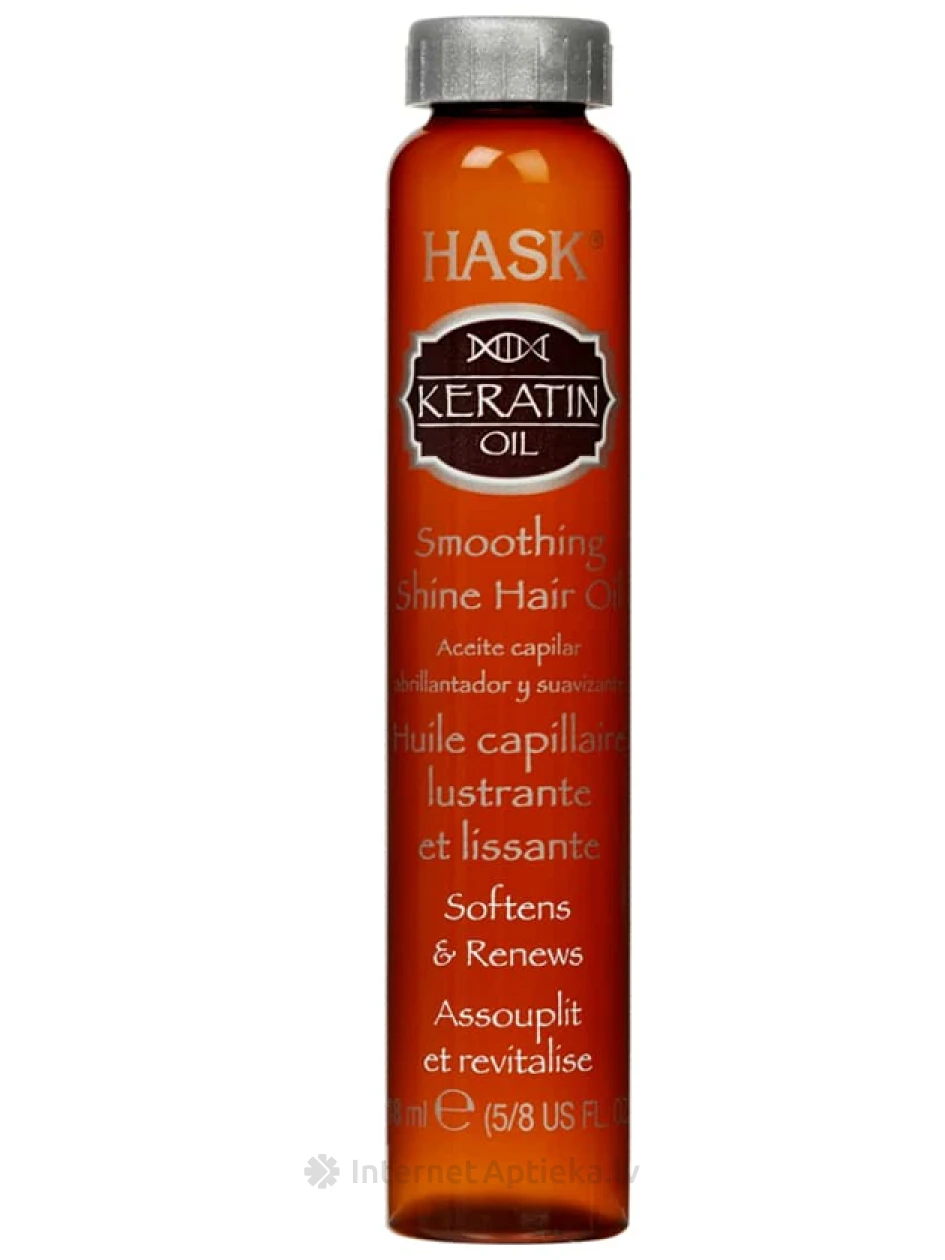 HASK keratīna matu eļļa, 18 ml | internetaptieka.lv