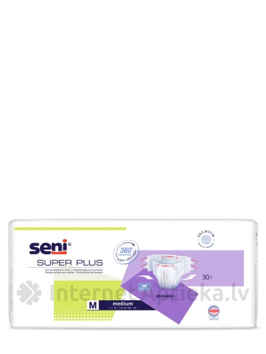Seni Super Plus Medium Дышащие подгузники, 30 шт. | internetaptieka.lv