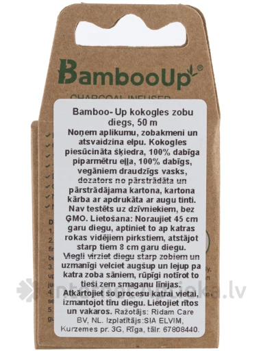 Bamboo-Up süsi hambaniit, 50 m | internetaptieka.lv