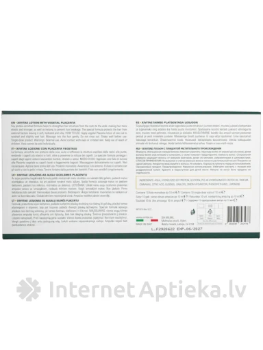 XIVITAE losjons ar augu izcelsmes placentu, 10x10 ml | internetaptieka.lv