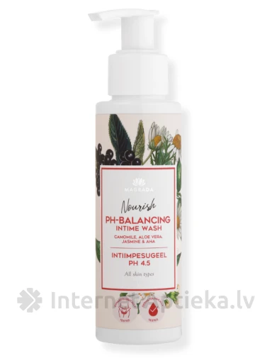 Magrada Intīmais gels ar Kumelīti, Alveju, pienskābi un pH 4,5, 100 ml | internetaptieka.lv