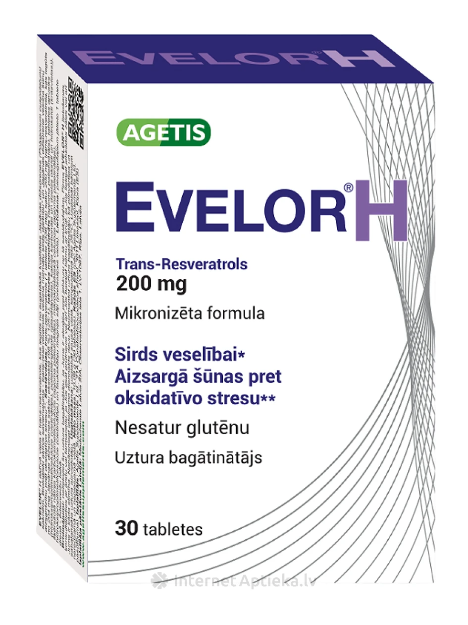 Evelor H 200 mg, 30 tabletti | internetaptieka.lv