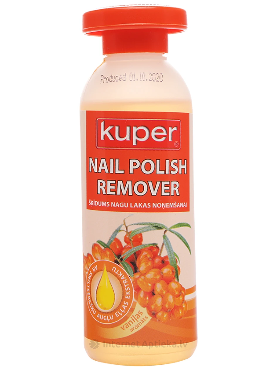 Nagu lakas noņemšanas līdzeklis ar Smiltsērkšķi, ar acetonu, 115 ml | internetaptieka.lv