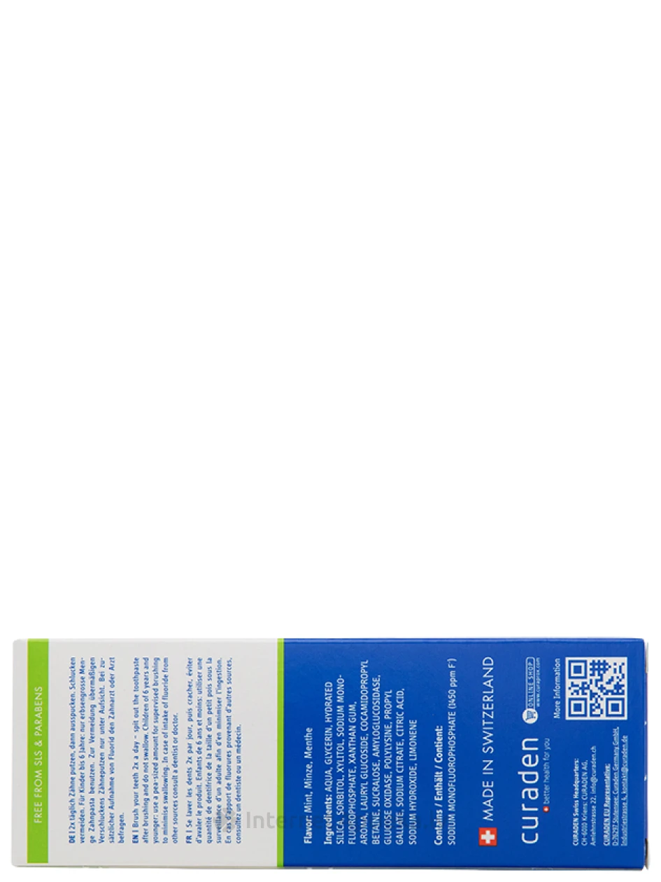 Curaprox laste hambapasta piparmündi maitsega, fluoriidisisaldusega 1450 ppm, 60 ml | internetaptieka.lv