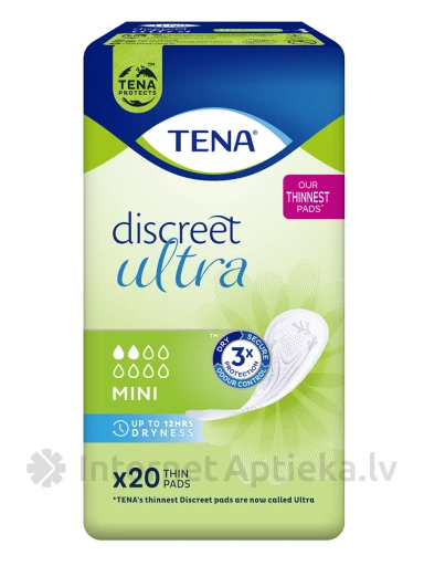 TENA Discreet mini hügieenisidemed, 20 tk. | internetaptieka.lv