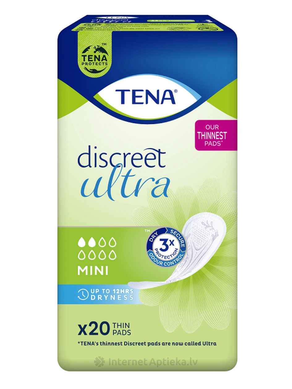 TENA Discreet mini hügieenisidemed, 20 tk. | internetaptieka.lv