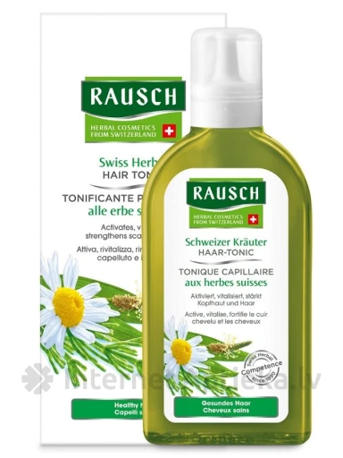 Rausch Swiss Herbal Hair atsvaidzinošs toniks galvas ādai, 200 ml | internetaptieka.lv