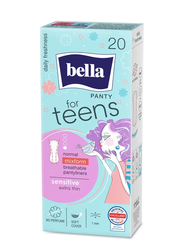 BELLA FOR TEENS Sensitive ikdienas ieliktnīši, 20 gb.