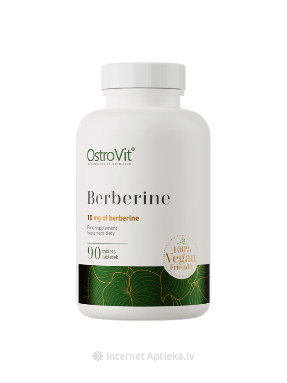 OstroVit Berberine VEGE, 90 tabletes | internetaptieka.lv