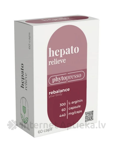 Hepato relieve - rebalance your body, 60 капсул | internetaptieka.lv