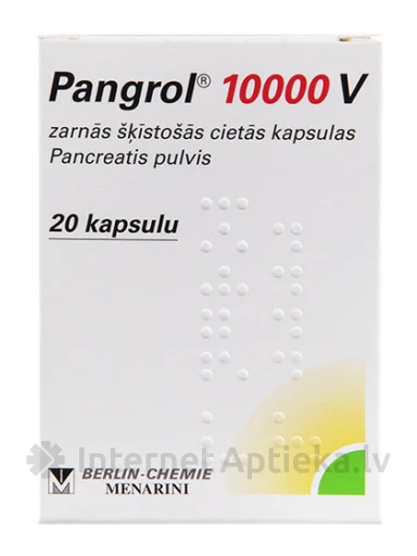 Pangrol 10000 V, 20 kapsulas | internetaptieka.lv