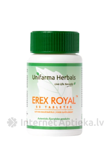 Unifarma Herbals Erex Royal таблетки, 60 шт. | internetaptieka.lv