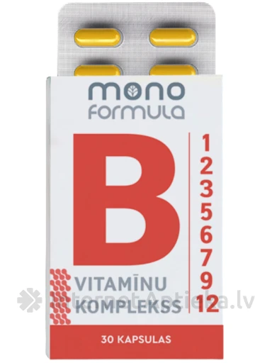 Mono Formula - B Vitamīnu komplekss, 30 kapsulas | internetaptieka.lv