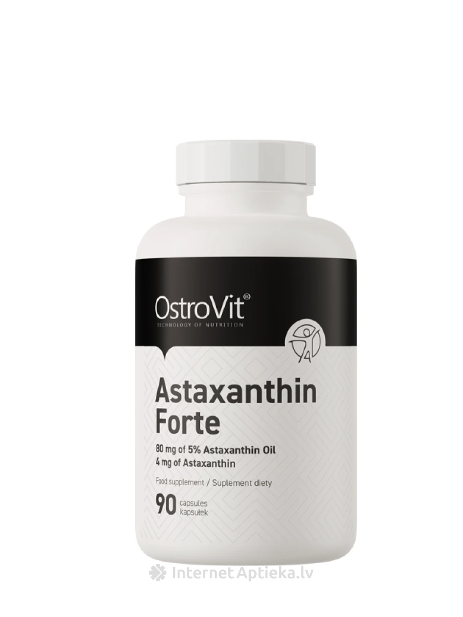 OstroVit Astaxanthin FORTE kapsulas, 90 gb. | internetaptieka.lv