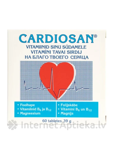 Cardiosan, 60 tabletes | internetaptieka.lv