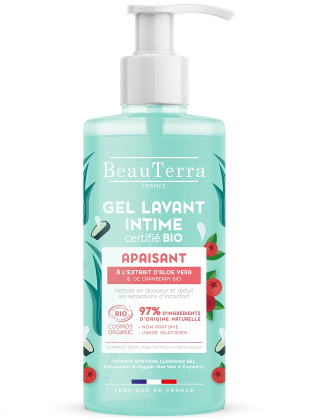 BeauTerra Bio remdējošais mazgāšanās gels intīmajai zonai, 500 ml