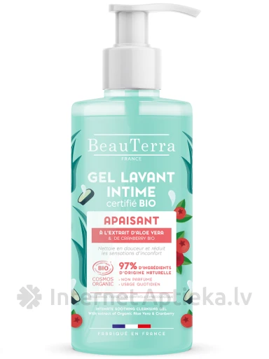 BeauTerra Bio успокаивающий гель для интимной зоны, 500 мл | internetaptieka.lv