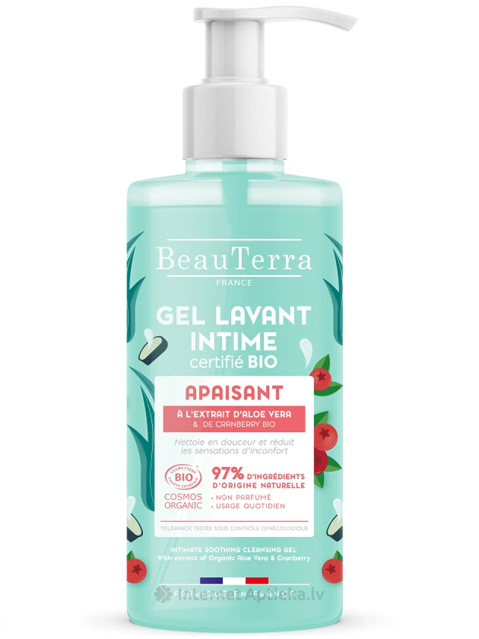 BeauTerra Bio успокаивающий гель для интимной зоны, 500 мл | internetaptieka.lv