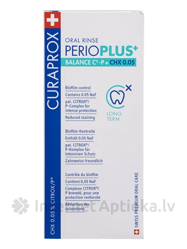 Curaprox Perio Plus Balance жидкость для полоскания рта, 200 мл | internetaptieka.lv