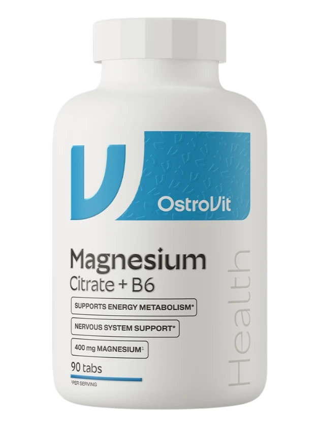 OSTROVIT Magnesium Citrate 400 mg + B6 tabletes, 90 gab.