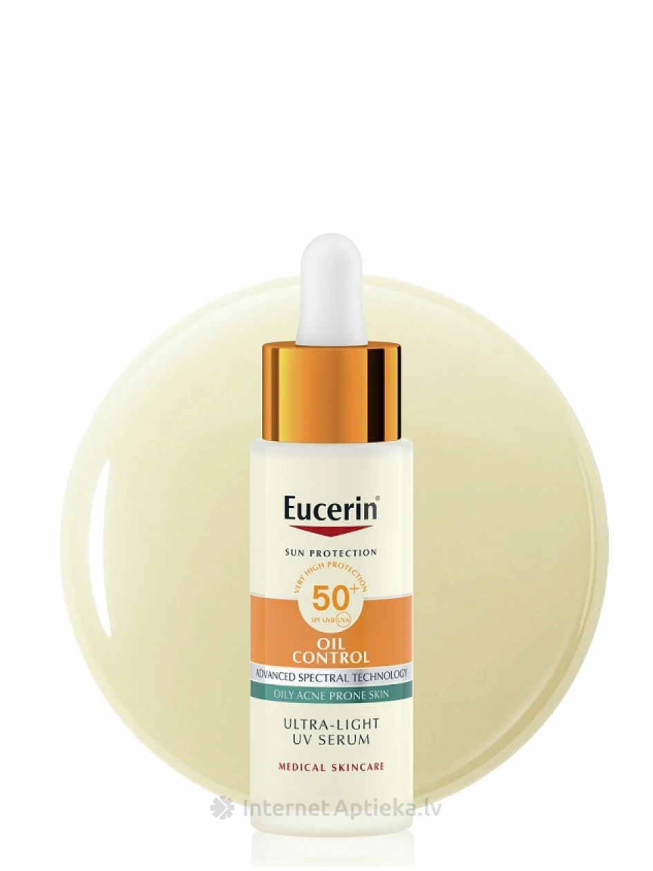 Eucerin Sun Oil Control особенно легкий ежедневный сыворотка SPF 50+, 30 мл | internetaptieka.lv