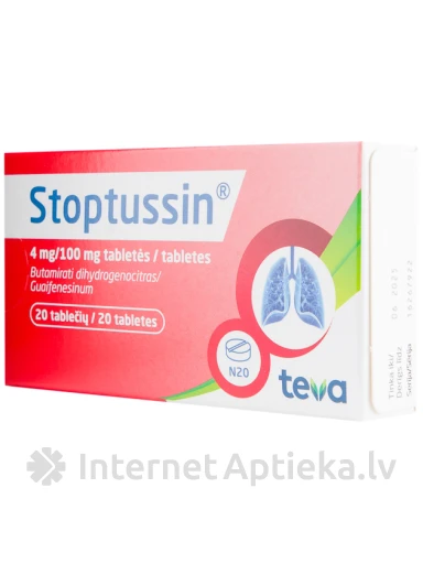 Stoptussin, 20 tabletes | internetaptieka.lv