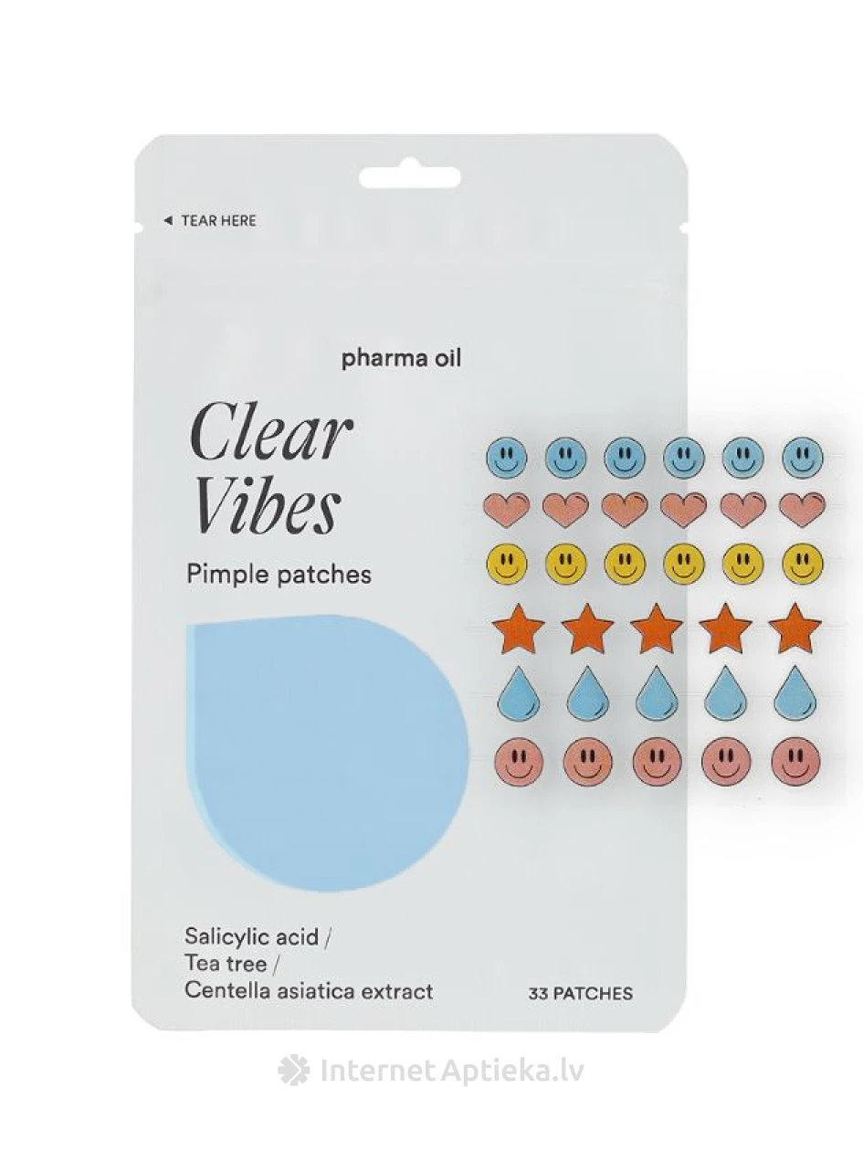 Pharma Oil Clear Vibes vistrikuplaastrid, 33 gb | internetaptieka.lv