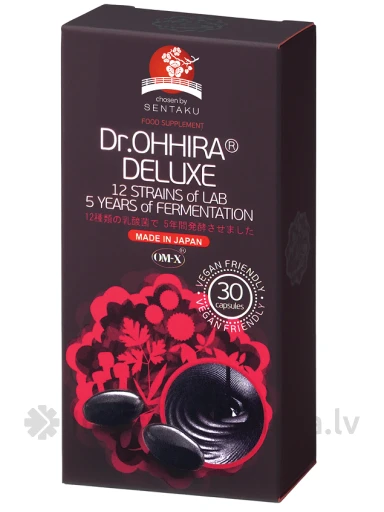 DR. OHHIRA DELUXE 12 pienskābo baktēriju celmu komplekss, 30 kapsulas | internetaptieka.lv
