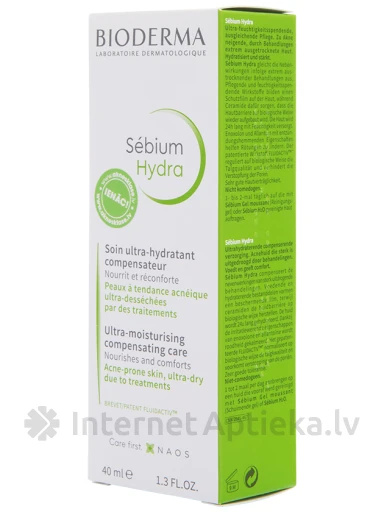 Bioderma Sébium Hydra Крем, 40 мл | internetaptieka.lv