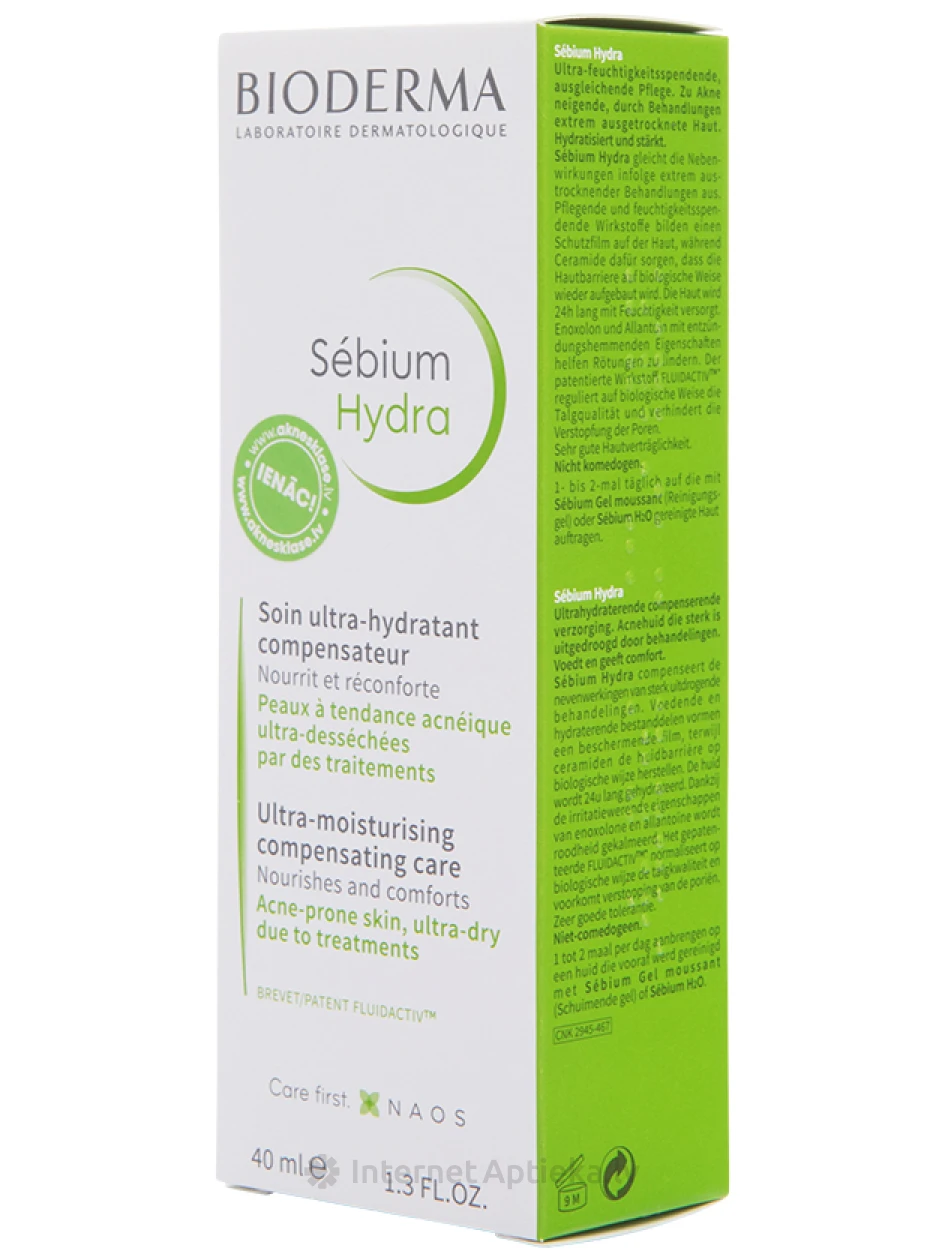 Bioderma Sébium Hydra krēms, 40 ml | internetaptieka.lv