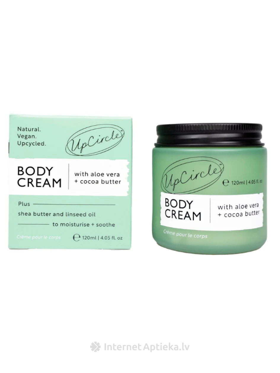 UpCircle kehakreem aaloe vera ja kakaovõiga, 120 ml | internetaptieka.lv