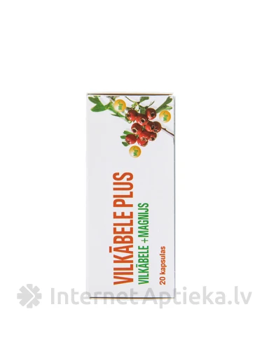 Боярышник плюс, 20 капсул | internetaptieka.lv