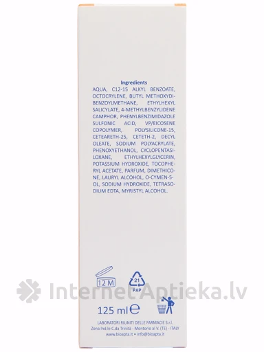 СОЛНЦЕЗАЩИТНОЕ МОЛОЧКО ДЛЯ ДЕТЕЙ BIOAPTA APTASOL BAMBINI 50+, 125 мл | internetaptieka.lv