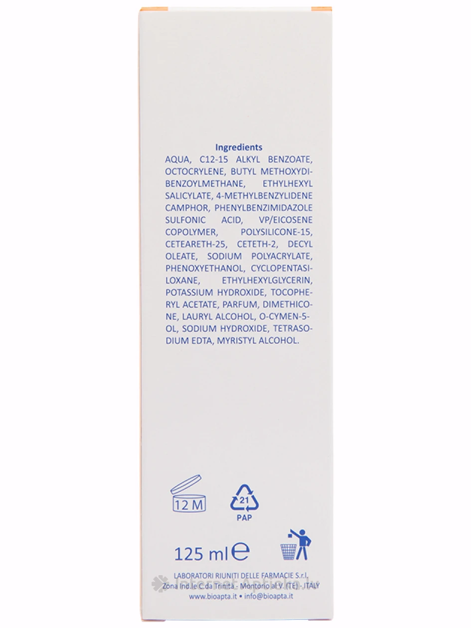 СОЛНЦЕЗАЩИТНОЕ МОЛОЧКО ДЛЯ ДЕТЕЙ BIOAPTA APTASOL BAMBINI 50+, 125 мл | internetaptieka.lv