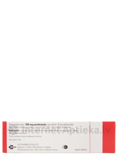 Betadine ziede 100mg/g, 20 g | internetaptieka.lv