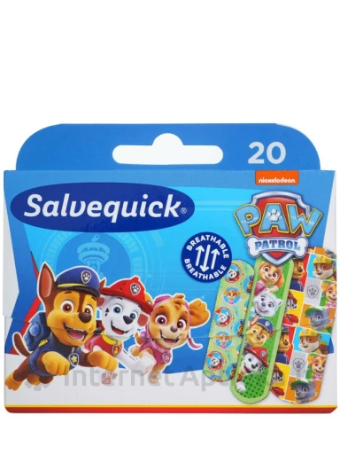 Salvequick Paw Patrull, 20 plaastrit | internetaptieka.lv