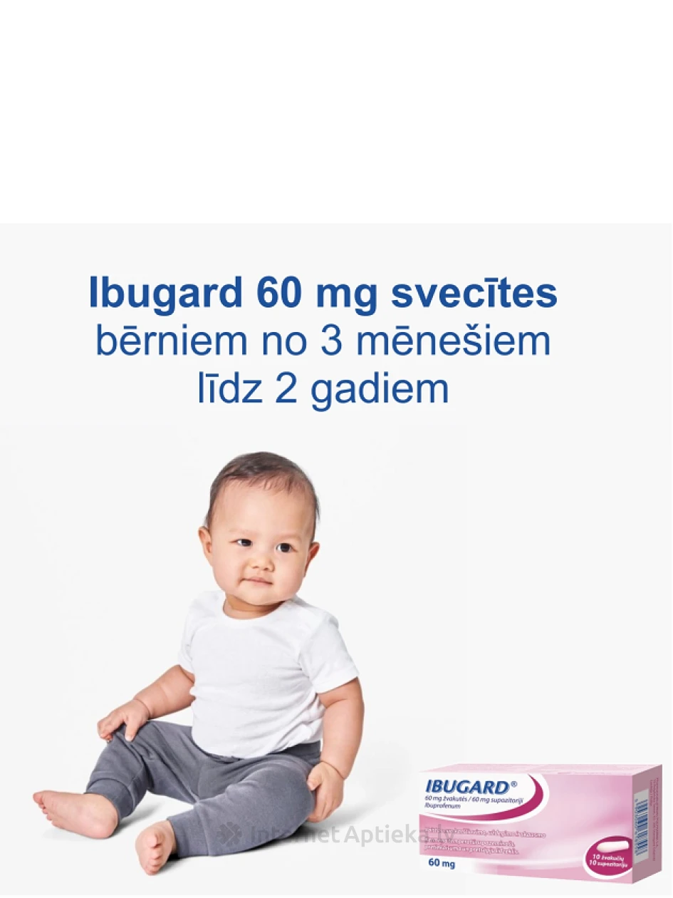 Ibugard 60 mg, 10 suposiiti | internetaptieka.lv
