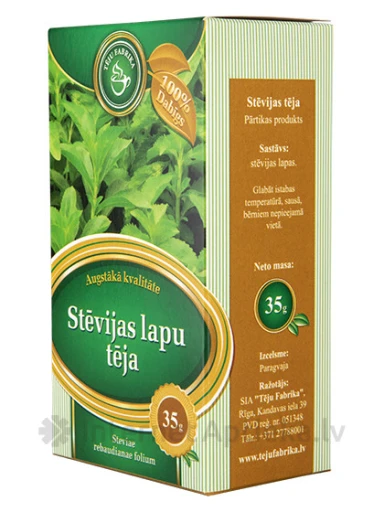 Tēja Stēvijas lapu, 35 g | internetaptieka.lv